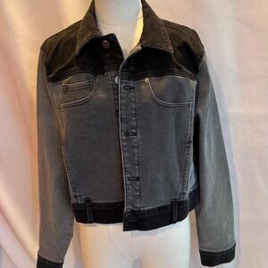 Etica Denim Jacket NWOT Womens Junior‎ Size Medium Style Jett